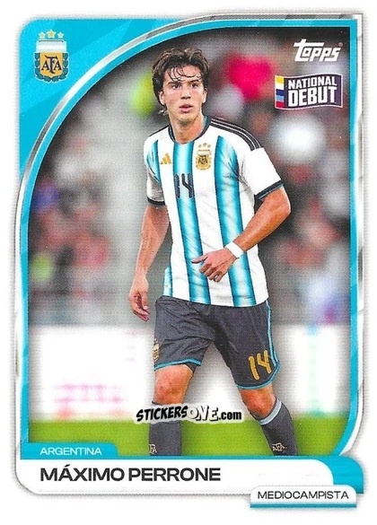 Sticker Máximo Perrone - Argentina 2026 Collector Tin
 n. 7 - Topps