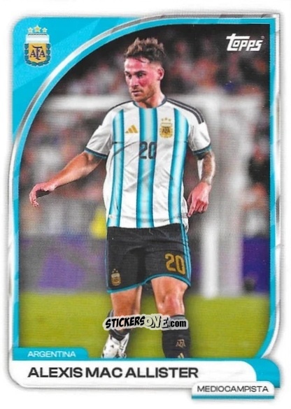 Figurina Alexis Mac Allister - Argentina 2026 Collector Tin
 n. 11 - Topps