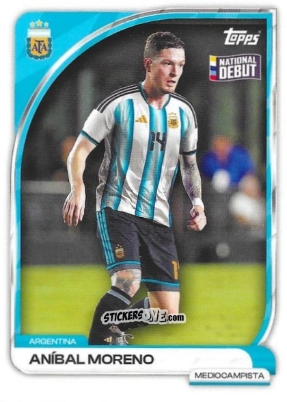 Figurina Aníbal Moreno - Argentina 2026 Collector Tin
 n. 14 - Topps