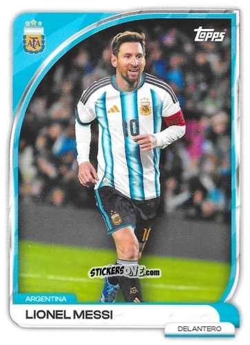 Sticker Lionel Messi - Argentina 2026 Collector Tin
 n. 17 - Topps