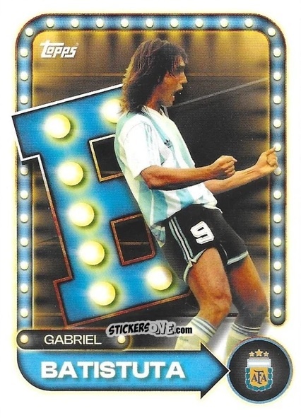 Figurina Gabriel Batistuta - Argentina 2026 Collector Tin
 n. 22 - Topps