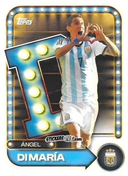 Figurina Ángel Di María - Argentina 2026 Collector Tin
 n. 27 - Topps