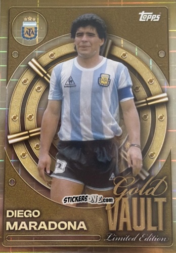 Figurina Diego Maradona - Argentina 2026 Collector Tin
 n. GV-8 - Topps