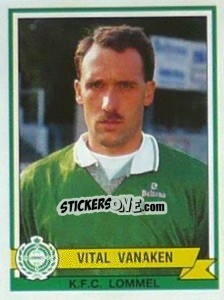 Figurina Vital Vanaken - Football Belgium 1993-1994 n. 208 - Panini