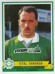 Cromo Vital Vanaken - Football Belgium 1993-1994 - Panini