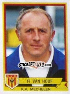 Sticker Fi Van Hoof - Football Belgium 1993-1994 - Panini