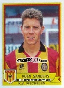 Figurina Koen Sanders - Football Belgium 1993-1994 - Panini