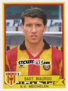 Figurina Bart Mauroo - Football Belgium 1993-1994 - Panini