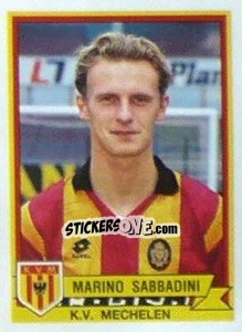 Figurina Marino Sabbadini - Football Belgium 1993-1994 - Panini