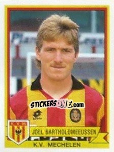 Figurina Joel Bartholomeeussen - Football Belgium 1993-1994 n. 232 - Panini