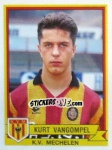 Figurina Kurt Vangompel - Football Belgium 1993-1994 - Panini