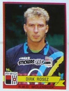 Figurina Dirk Rosez - Football Belgium 1993-1994 - Panini