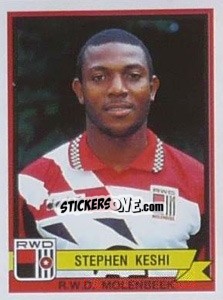 Sticker Stephen Keshi - Football Belgium 1993-1994 - Panini