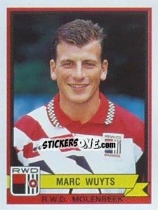 Sticker Marc Wuyts - Football Belgium 1993-1994 - Panini