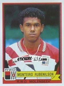Sticker Monteiro Rubinelson - Football Belgium 1993-1994 - Panini