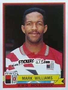 Figurina Mark Williams - Football Belgium 1993-1994 - Panini