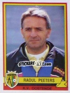 Sticker Raoul Peeters - Football Belgium 1993-1994 n. 258 - Panini