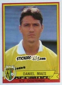 Figurina Daniel Maes - Football Belgium 1993-1994 - Panini