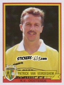 Figurina Patrick Van Veirdeghem - Football Belgium 1993-1994 - Panini