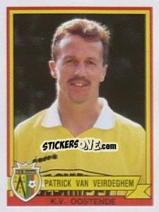 Sticker Patrick Van Veirdeghem - Football Belgium 1993-1994 n. 263 - Panini