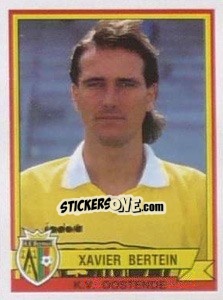 Sticker Xavier Bertein - Football Belgium 1993-1994 - Panini