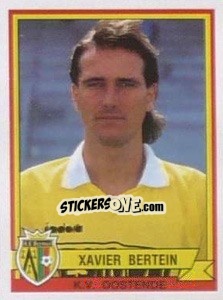 Sticker Xavier Bertein - Football Belgium 1993-1994 n. 264 - Panini