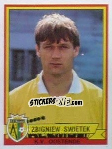 Sticker Zbigniew Swietek - Football Belgium 1993-1994 - Panini