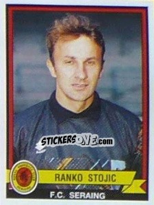 Cromo Ranko Stojic - Football Belgium 1993-1994 - Panini