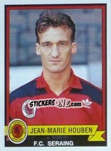Sticker Jean-Marie Houben - Football Belgium 1993-1994 n. 278 - Panini