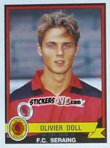Sticker Olivier Doll - Football Belgium 1993-1994 n. 279 - Panini