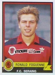 Sticker Ronald Foguenne - Football Belgium 1993-1994 - Panini