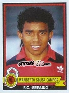 Figurina Wamberto Sousa Campos - Football Belgium 1993-1994 - Panini