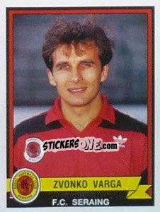 Sticker Zvonko Varga - Football Belgium 1993-1994 n. 290 - Panini