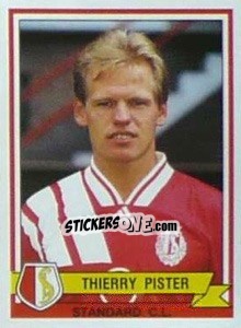 Figurina Thierry Pister - Football Belgium 1993-1994 - Panini