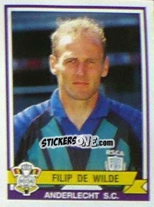 Sticker Filip De Wilde - Football Belgium 1993-1994 n. 7 - Panini