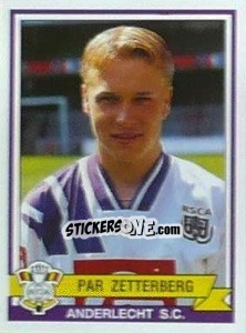 Sticker Par Zetterberg - Football Belgium 1993-1994 - Panini