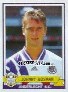 Sticker Johnny Bosman - Football Belgium 1993-1994 n. 19 - Panini