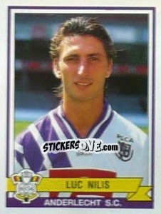 Sticker Luc Nilis - Football Belgium 1993-1994 - Panini