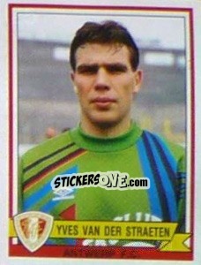 Sticker Yves van der Straeten - Football Belgium 1993-1994 n. 25 - Panini