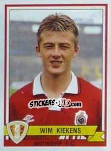 Sticker Wim Kiekens - Football Belgium 1993-1994 - Panini