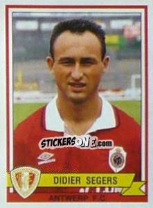 Sticker Didier Segers - Football Belgium 1993-1994 n. 32 - Panini