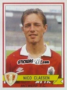Sticker Nico Claesen - Football Belgium 1993-1994 - Panini