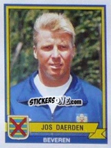 Sticker Jos Daerden - Football Belgium 1993-1994 n. 42 - Panini