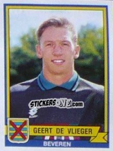 Sticker Geert De Vlieger - Football Belgium 1993-1994 - Panini