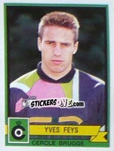 Figurina Yves Feys - Football Belgium 1993-1994 - Panini