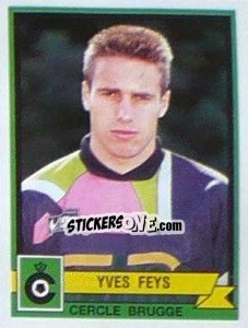 Sticker Yves Feys - Football Belgium 1993-1994 n. 61 - Panini