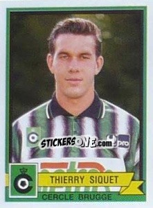 Sticker Thierry Siquet - Football Belgium 1993-1994 - Panini