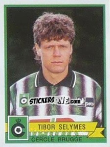 Sticker Tibor Selymes - Football Belgium 1993-1994 - Panini