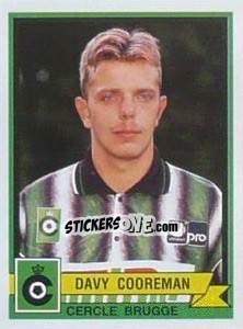 Sticker Davy Cooreman - Football Belgium 1993-1994 - Panini