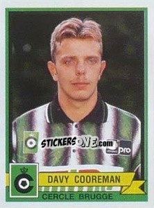 Figurina Davy Cooreman - Football Belgium 1993-1994 n. 71 - Panini